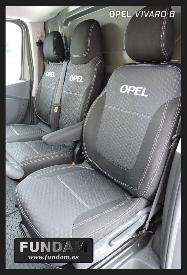 Fundas a medida de tela para asientos de Opel Vivaro B